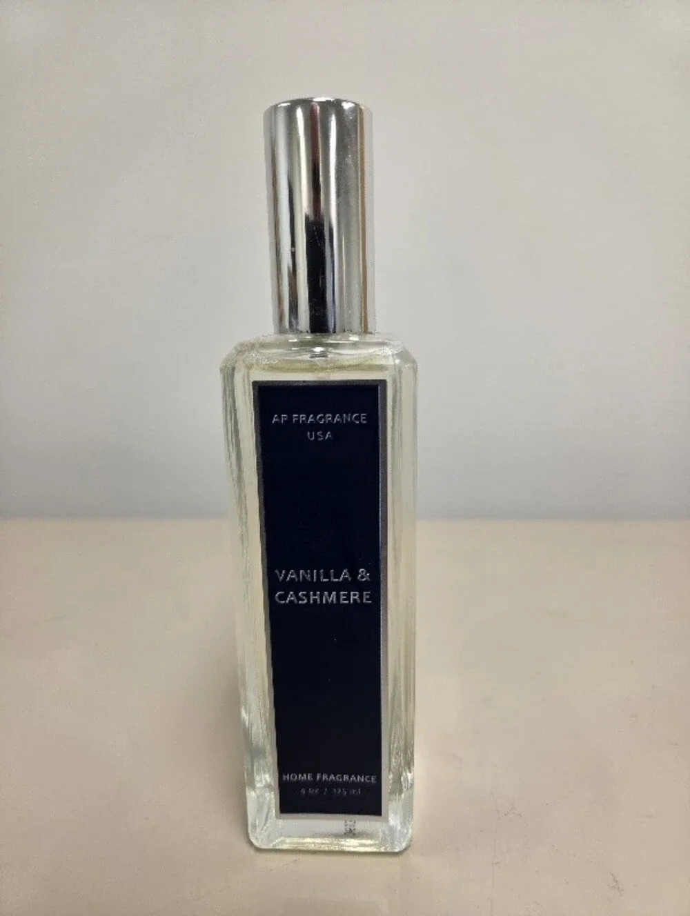 AF Fragrance Vanilla & Cashmere Home Mist — Glass Spray Bottle